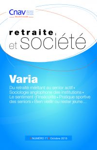 Couverture de Retraite et société n°71 - Varia