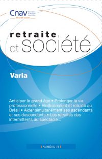 Couverture de Retraite et société n°78 - Varia