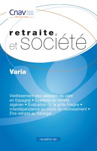 Couverture Retraite et société n°80 - Varia